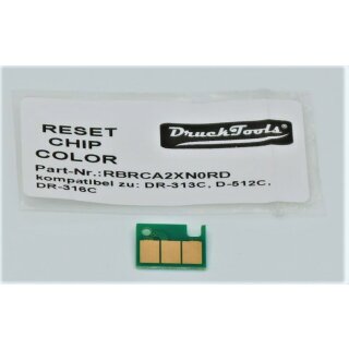 Drucktools Trommel Reset Chip color für KonicaMinolta DR-313 C, DR-512 C, DR-316 C Mit Auschnitt