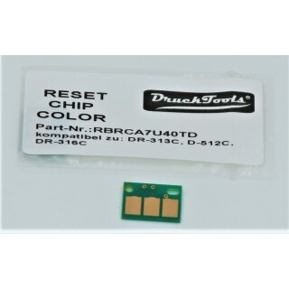 Drucktools Trommel Reset Chip color für KonicaMinolta DR-313 C, DR-512 C ohne Auschnitt