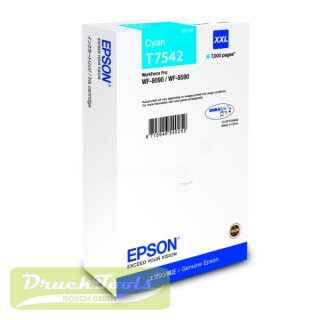 Original Tintenpatrone cyan C13T754240 / T7542