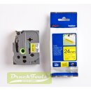 Original DirectLabel schwarz auf gelb extra stark Laminat...