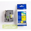 Original DirectLabel schwarz auf gelb Laminat TZE-651