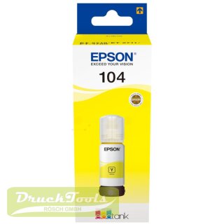 Original Tintenflasche gelb C13T00P440 / 104