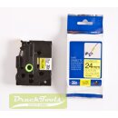 Original DirectLabel schwarz auf gelb Laminat TZE-FX651