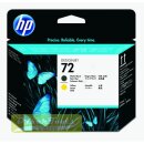 Original Druckkopf schwarz matt +gelb C9384A / 72