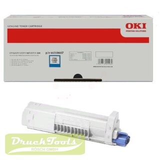 Original Toner cyan 44318607