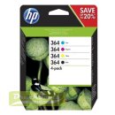 Original Tintenpatrone MultiPack Bk,C,M,Y N9J73AE / 364