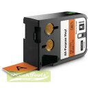 Original DirectLabel-Etiketten Vinyl schwarz auf orange...