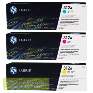 Original Tonerkartusche MultiPack cyan magenta gelb CF440AM / 312A