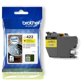 Original Tintenpatrone gelb LC-422Y