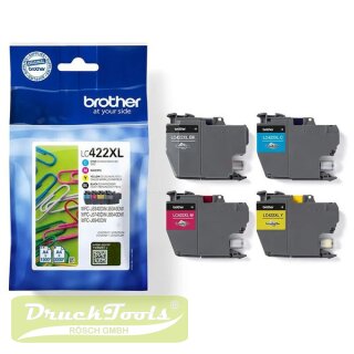 Original Tintenpatrone MultiPack High-Capacity Bk,C,M,Y LC-422XLVAL