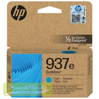Original Druckkopfpatrone cyan Evomore 4S6W6NE / 937E