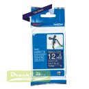 Original DirectLabel gold auf Navy blau nicht klebend...