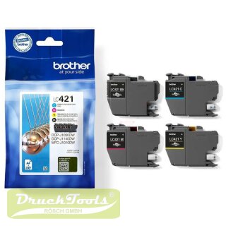 Original Tintenpatrone MultiPack Bk,C,M,Y LC-421VAL