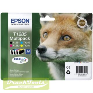 Original Tintenpatrone MultiPack Bk,C,M,Y C13T12854012 / T1285