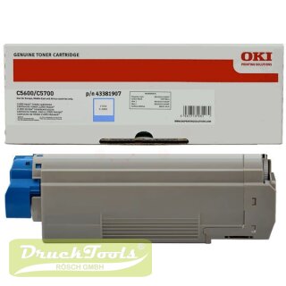 Original Toner cyan 43381907