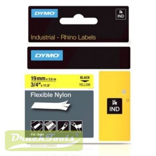 Original Farbband Nylonband schwarz auf gelb 18757 / S0718090