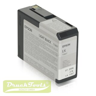 Original Tintenpatrone schwarz hell C13T580700 / T5807