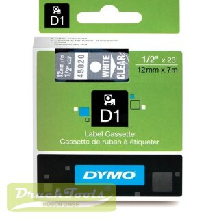 Original DirectLabel-Etiketten weiss auf Transparent 45020 / S0720600