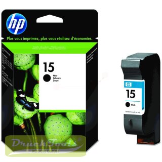 Original Druckkopfpatrone schwarz C6615DE / 15