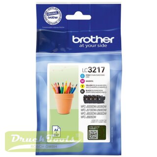 Original Tintenpatrone MultiPack Bk,C,M,Y LC-3217VALDR