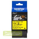 Original Heissschrumpfschlauch schwarz auf gelb HSE-631E