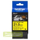 Original Heissschrumpfschlauch schwarz auf gelb HSE-651E